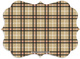Personalized Tan Plaid Stationery Image 2 of 4